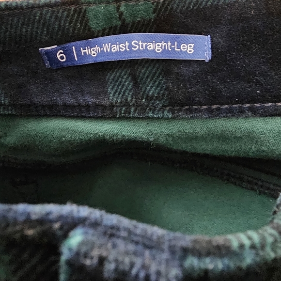 Talbots Flawless plaid high waist straight leg pants new with tags women's 6 - Picture 11 of 13